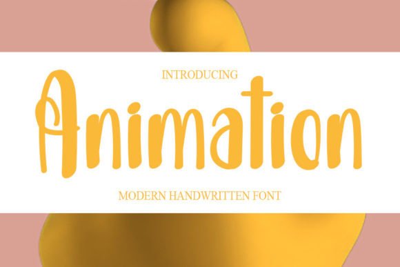 Animation: A Modern Handwritten Font for Digital Design