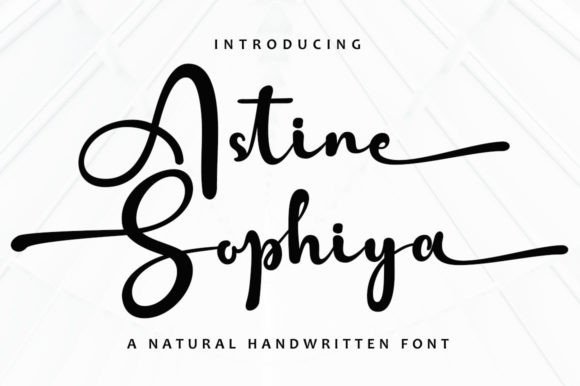 Astine Sophiya: The Sweet Script Font That Elevates Small Business Branding