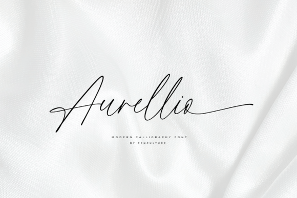 Aurellio: A Modern Calligraphy Font for Real Branding Projects