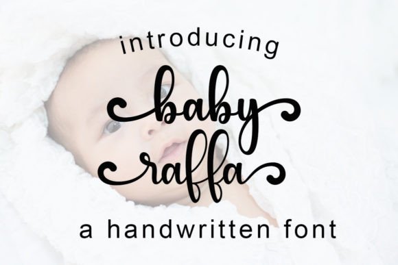 Baby Raffa: A Script Font That Elevates Editorial Design