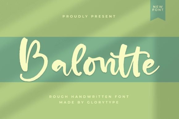 Balontte: A Handwritten Font for Elegant Editorial Design