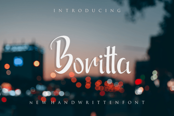 Boritta: A Bold Handwritten Font for Authentic Branding