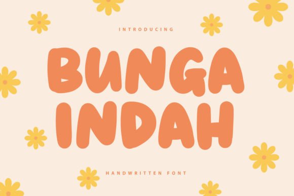 Bunga Indah: A Handwritten Font for Modern Web Design and Brand Identity