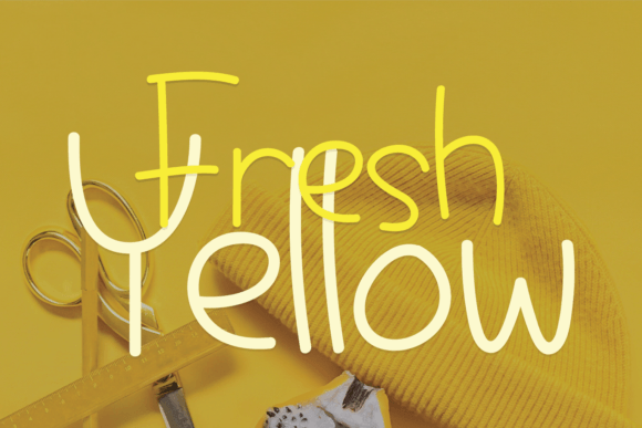 Fresh Yellow: A Handwritten Script Font for Modern Marketing Campaigns