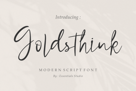 Goldsthink: A Modern Script Font That Elevates Web Design