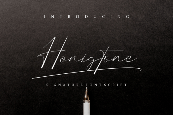 Honigtone: A Slim Script Font for Authentic Branding Projects