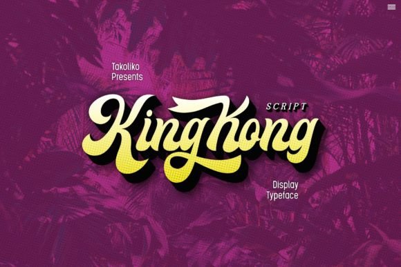 Kingkong: A Groovy Script Font That Elevates Digital Branding
