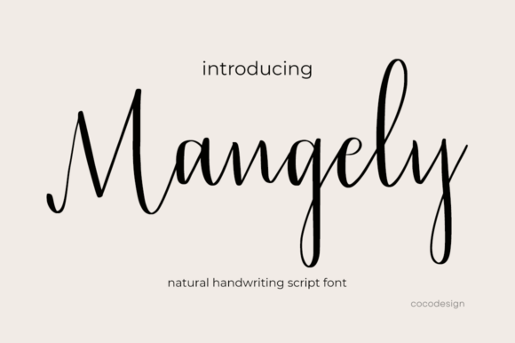 Mangely: Elevating Editorial Design with a Natural Handwritten Font