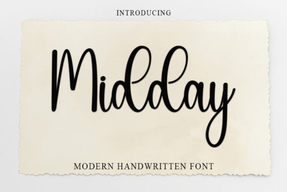 Midday: A Timeless Handwritten Font for Elegant Editorial Design