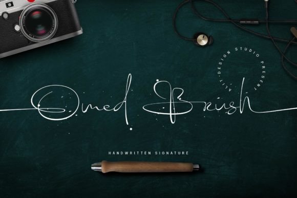 Omed Brush: A Modern Script Font for Thoughtful Editorial Design