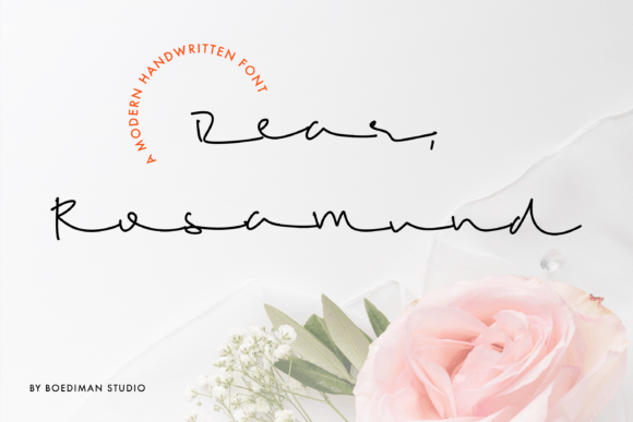 Rosamund: A Modern Script Font for Elegant Editorial Design