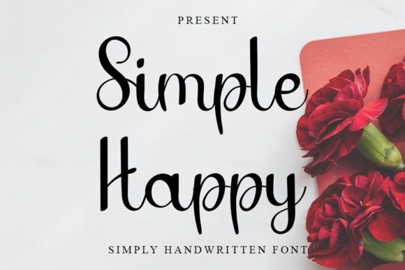 Simply Happy: A Colorful Handwritten Font for Modern Web Design