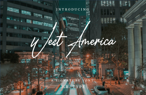West America: A Versatile Script Font for Crafters and Product Designers